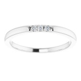 14K White .04 CTW Diamond Anniversary Band - 124030620P photo 3