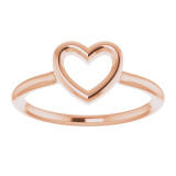 14K Rose Heart Ring - 51638103P photo 3