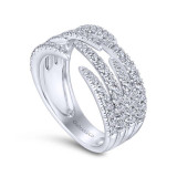 Gabriel & Co. 14k White Gold Kaslique Diamond Ring - LR51301W45JJ photo 3