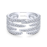 Gabriel & Co. 14k White Gold Kaslique Diamond Ring - LR51301W45JJ photo