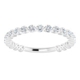 14K White 3/4 CTW Diamond Anniversary Band - 123013601P photo 3