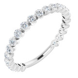 14K White 3/4 CTW Diamond Anniversary Band - 123013601P photo