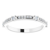 14K White 1/4 CTW Diamond Anniversary Band - 123154600P photo 3