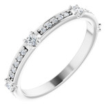 14K White 1/4 CTW Diamond Anniversary Band - 123154600P photo