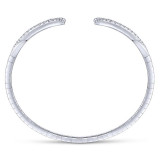 Gabriel & Co. 14k White Gold Demure Diamond Bangle Bracelet - BG3913-65W45JJ photo 3