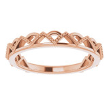 14K Rose Stackable Crown Ring - 51891103P photo 3