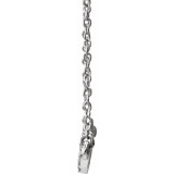 14K White 1/6 CTW Diamond Heartbeat 16-18 Necklace - 65214660001P photo 2