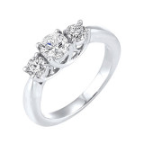 Gems One 14Kt White Gold Diamond (1/2Ctw) Ring - RG10782-4WF photo
