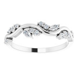 14K White 1/6 CTW Diamond Anniversary Band - 124066600P photo 3