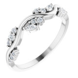 14K White 1/6 CTW Diamond Anniversary Band - 124066600P photo