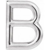 14K White Single Initial B Earring - 86800107P photo