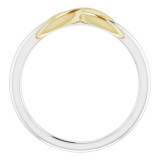 14K White & Yellow Infinity-Style Ring - 51749104P photo 2