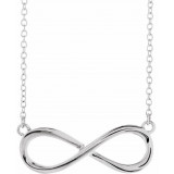 14K White Infinity-Inspired 18 Necklace - 859471001P photo