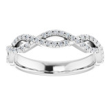 14K White 1/5 CTW Diamond Anniversary Band - 123104600P photo 3