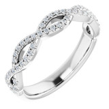 14K White 1/5 CTW Diamond Anniversary Band - 123104600P photo