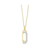 Gems One 10Kt Yellow Gold Diamond (1/10 Ctw) Pendant - PD34367-1YD photo