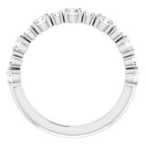 14K White 7/8 CTW Diamond Anniversary Band - 1236296037P photo 2