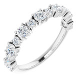 14K White 7/8 CTW Diamond Anniversary Band - 1236296037P photo