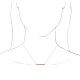 14K Rose Sculptural-Inspired Bar 16-18 Necklace - 86703602P photo 3