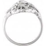 14K White Freeform Ring - 536018576P photo 2