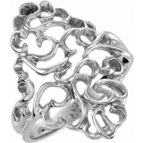 14K White Freeform Ring - 536018576P photo
