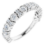 14K White 3/4 CTW Diamond Anniversary Band - 123799600P photo