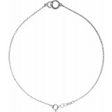 14K White Interlocking Circle Bracelet - BRC773101P photo