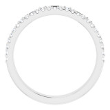 14K White 1/2 CTW Diamond Anniversary Band - 124021600P photo 2