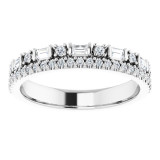 14K White 1/2 CTW Diamond Anniversary Band - 124021600P photo 3