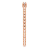14K Rose 1/10 CTW Diamond Beaded Ring - 123113602P photo 4