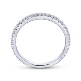 Gabriel & Co. 14k White Gold Contemporary Diamond Wedding Band - WB6700W44JJ photo 2