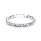 Gabriel & Co. 14k White Gold Contemporary Diamond Wedding Band - WB6700W44JJ photo