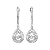 Gems One 14KT White Gold & Diamond Rhythm Of Love Fashion Earrings  - 1/2 ctw - ROL2017-4WC photo