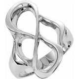 14K White Freeform Ring - 553337239P photo