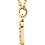 14K Yellow .025 CTW Diamond Lowercase Initial a 16 Necklace - 8580360001P photo 2