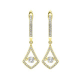 Gems One 14KT Yellow Gold & Diamond Rhythm Of Love Fashion Earrings   - 1/2 ctw - ROL2010-4YC photo