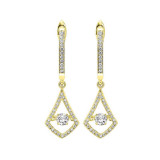 Gems One 14KT Yellow Gold & Diamond Rhythm Of Love Fashion Earrings   - 1/2 ctw - ROL2010-4YC photo