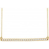 14K Yellow 1/3 CTW Diamond Bar 16-18 Necklace - 65108460003P photo