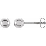 14K White 4 mm Ball Stud Earrings - 2393260014P photo