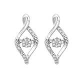 Gems One Silver Diamond (1/12 Ctw) Earring - ROL2031-SSWD photo