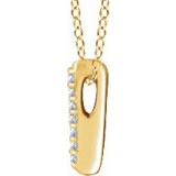 14K Yellow .05 CTW Diamond Bar 16-18 Necklace - 65221860000P photo 2