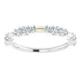 14K White 3/8 CTW Diamond Anniversary Band - 123549600P photo 3