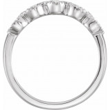 14K White 1/2 CTW Diamond Anniversary Band - 652707100P photo 2