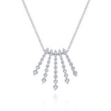 Gabriel & Co. 14k White Gold Kaslique Diamond Necklace - NK5833W45JJ photo