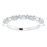 14K White 1/2 CTW Diamond Anniversary Band - 123092617P photo 3