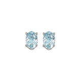 Gems One 14Kt White Gold Aquamarine (1 Ctw) Earring - EAO64-4W photo