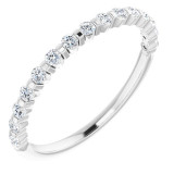 14K White 1/4 CTW Diamond Anniversary Band - 1236756013P photo