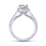 Gabriel & Co. 14k White Gold Entwined Halo Engagement Ring - ER12596R4W44JJ photo 2