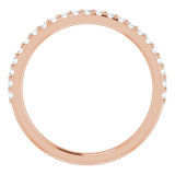 14K Rose 1/5 CTW Diamond Band for 8x6 mm Oval Ring - 12214560003P photo 2
