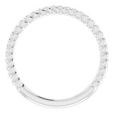 14K White 1/5 CTW Diamond Rope Anniversary Band - 123004600P photo 2